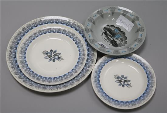 A group of four Eric Ravilious ceramics